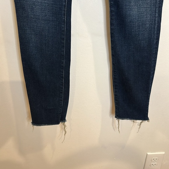 MOTHER HIGH WAISTED LOOKER  ANKLE FRAY JEANS size 24 - Picture 7 of 12